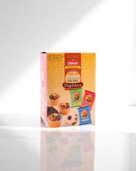 Mini magdalenas rellenas choco caja