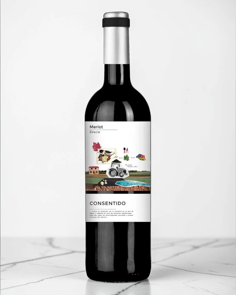 Consentido vino tinto Merlot D.O. Yecla - La Purísima