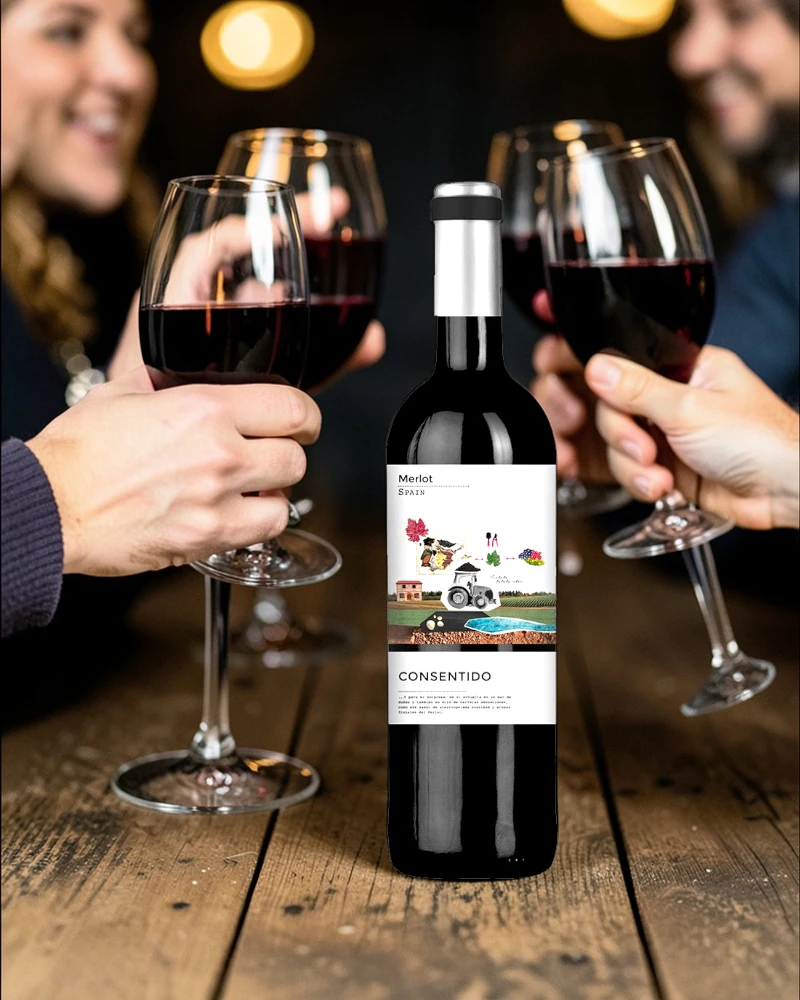 Consentido Merlot D.O. Yecla tinto - Imagen 3
