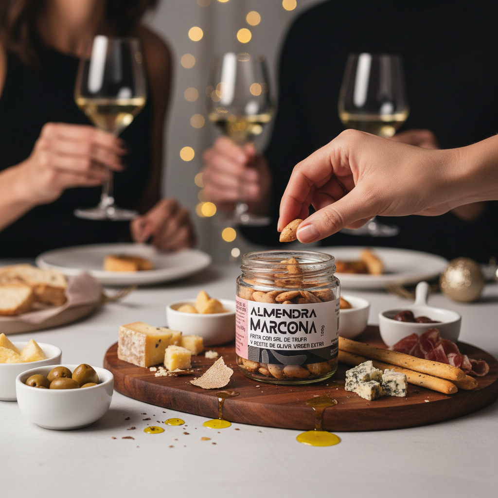 Almendra marcona frita con sal de trufa - Imagen 2