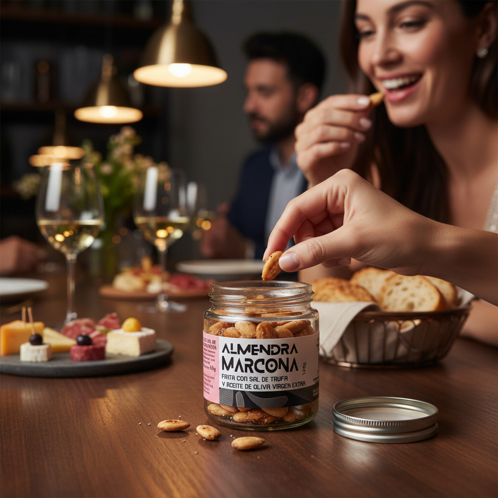 Almendra marcona frita con sal de trufa - Imagen 3